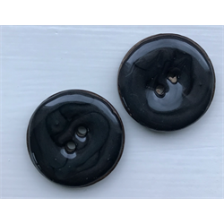 KOKOSKNAPP EMALJERT - Svart 